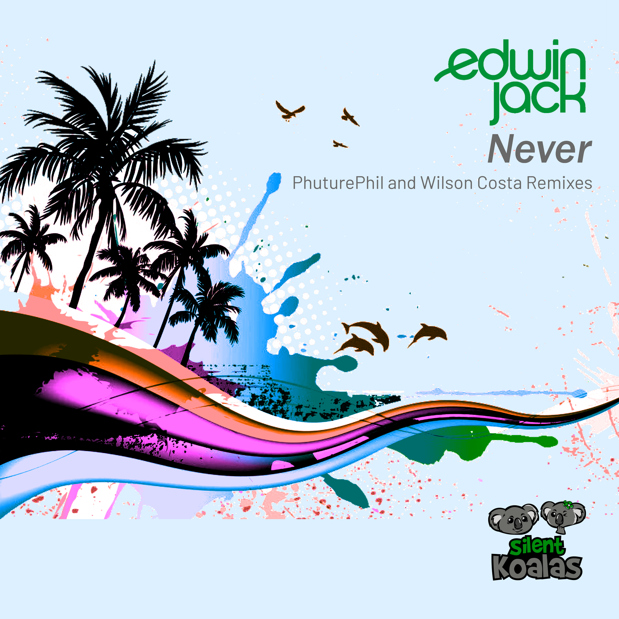 Bright and summery cover artwork for the Edwin Jack Remixes EP